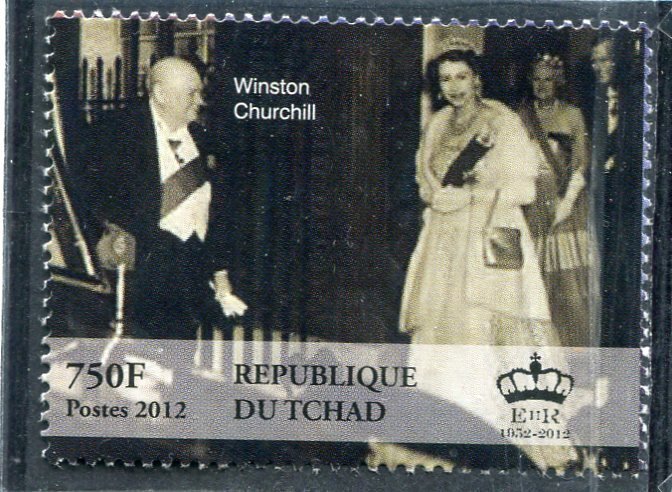 Chad 2012 QUEEN ELIZABETH & WINSTON CHURCHILL set Perforated Mint (NH)