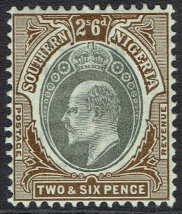 SOUTHERN NIGERIA 1903 KEVII 2/6 WMK CROWN CA