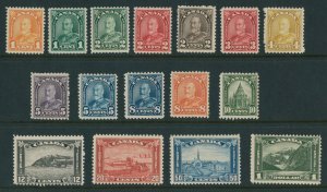 CANADA Sc#162-177 King George V Arch/ Leaf Issue CV$558.00 (1930-31) MH