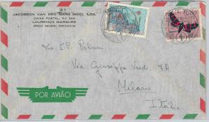 62375 - MOZAMBIQUE Moçambique - POSTAL HISTORY: COVER to ITALY 1959 - BUTTERFLY