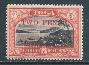 Tonga #69 NH 2p on 5sh View of Vavau