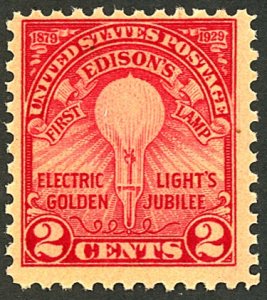 U.S. #654 MINT OG LH 