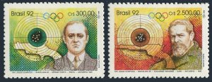 Brazil 1992 MNH Stamps Scott 2349-2350 Sport Olympic Games Medals Shooting