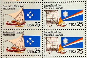 2506-2507   Micronesia/Marshall Island  MNH 25 c Sheet of 50 FV $12.50