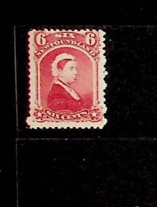 CANADA - NEWFOUNDLAND Sc 35 LH ISSUE OF 1870 - QUEEN VICTORIA - Sc$37.50