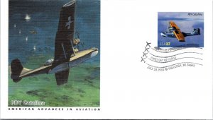 FDC 2005 SC #3916-3925 Fleetwood, PBY Catalina - Oshkosh WO - Pair - J2885