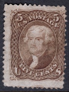 #95 Used, Ave-F, Light cancel, 3 huge margins (CV $850 - ID24012) - Joseph Luft