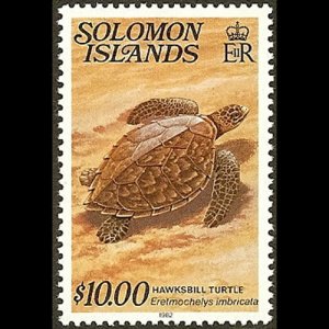SOLOMON IS. 1979 - Scott# 412A Hawksbill Turtle $10 NH