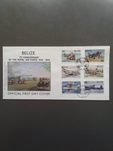 Belize 1003-8 VF Used on unaddressed first day cover. Scott $ 16.50