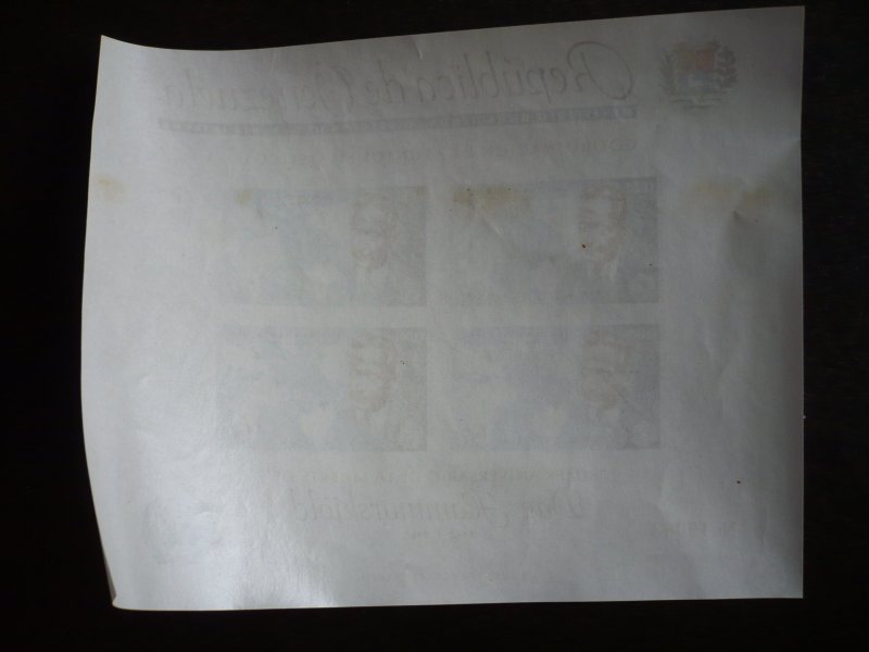 Stamps - Venezuela - Scott# C837a - Mint Never Hinged Souvenir Sheet