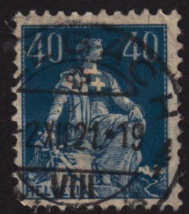 Switzerland 137 Helvetia 1922