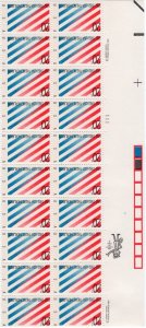 Scott #2003 Netherlands Plate Block of 20 Stamps - MNH