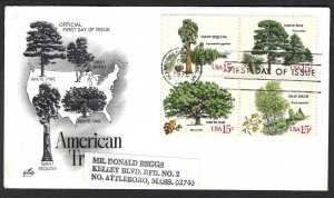 United States Sc #1767a Artcraft Cachet FDC: American Trees Issue, 15c 1978