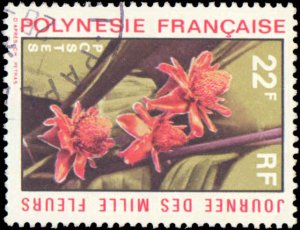 French Polynesia #264-266, Complete Set(3), 1971, Flowers, Used