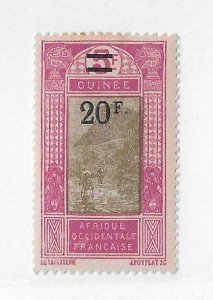 French Guinea Sc #115 20fr on 5fr  OG VF