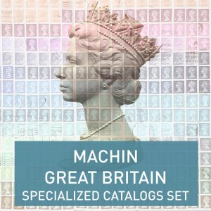 Great Britain Machin stamps catalog set 5000+ pages in PDF