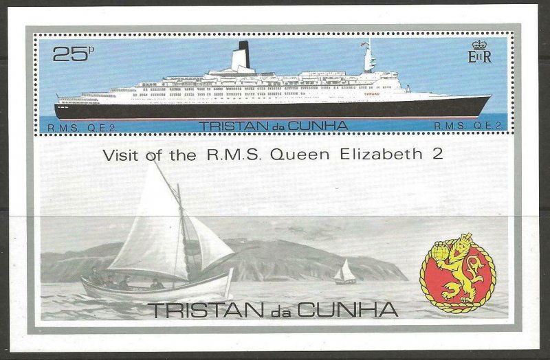 TRISTAN DA CUNHA SGMS263 1979 VISIT OF QUEEN ELIZABETH II MNH