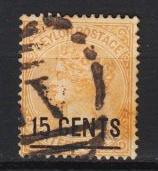 Ceylon - 1885  QV 15c on 16c Sc# 126  (8612)