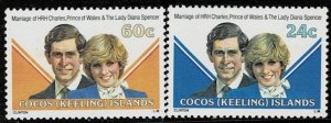 COCOS ISLAND 1981 ROYAL WEDDING MNH