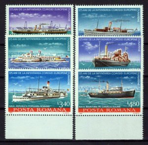 Romania 2995-3000 MNH Ships Transportation ZAYIX 0624S0356