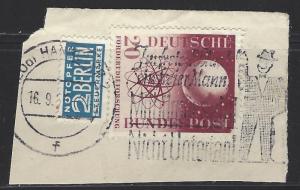 Germany Bund Scott # 731 + RA4, used, opp