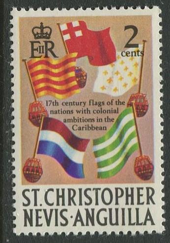 St. KITTS-NEVIS-Scott 208 -Definitives-1970- MNH - Single 2c Stamp