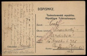 Czech Legion 1919 NOVOSIBIRSK Siberia Russia Feldpost Polni Posta Vojsko N 99415