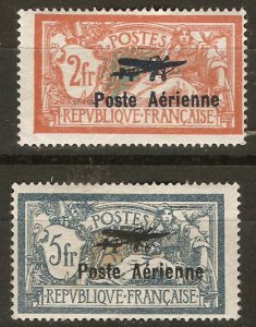 France C1-2 Y&T PA 1-2 MH F/VF 1927 SCV $400.00