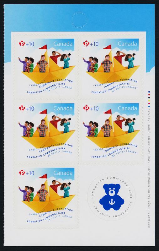 Canada B21a Right Booklet Pane MNH Community Health