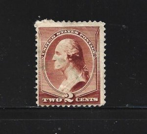 US Stamps Scott # 210/A57-2c-Canc./LH-NG-1883-Perf. 12