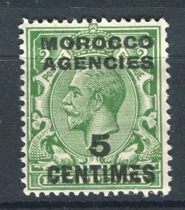 MOROCCO AGENCIES; 1917-20s early GV surcharged issue Mint hinged 5c.