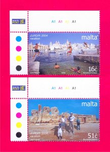 MALTA 2004 Europa SEPT Vacation Tourism 2v Sc1162-1163 Mi1343-1344 MNH