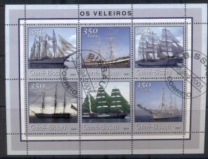 Guinea Bissau 2001 Sailing Ships MS CTO