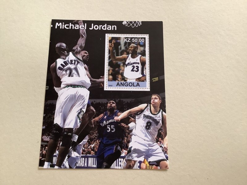 Michael Jordan Angola mint never hinged stamps sheet Ref R48968 