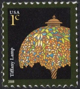 SC#3749A 1¢ Tiffany Lamp Single (2008) SA