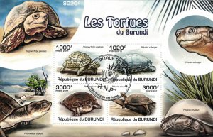 BURUNDI 2011 - Turtles / minisheet