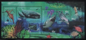 Australia 1998 MNH Sc 1707a Marine Life Planet Ocean Sheet of 6