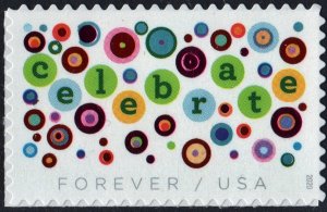 SC#5434 (55¢) Let’s Celebrate! Single (2020) SA