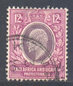 KUT British East Africa Scott 35 - SG38, 1907 Edward VII 12c used