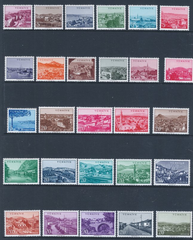 TURKEY 1290-1423  SCV $33.50  COMPLETE SET AT LOW PRICE