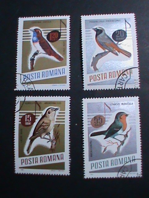 ​ROMANIA STAMP- WORLD LOVELY BEAUTIFUL SONG BIRDS-CTO STAMPS SET VERY FINE