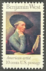 USA 1975, SC# 1553, Benjamin West, Used, F