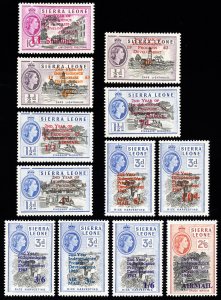 Sierra Leone Stamps # 242-7+C1-6 MNH VF