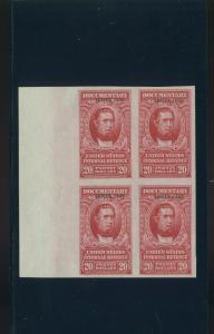 R305Ab Revenue Series of 1940 Imperf Block of 4 Stamps (R305A-1)