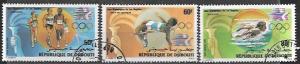 C200 - C202  Djibouti, Set of 3 Los Angeles Olympics - 1984