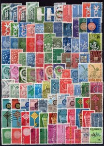 401 - Europa CEPT - 100 Different Used Stamps