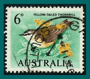 Australia 1964 Bird Thornbill, emerald, used #367,SG363a