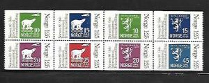 NORWAY, 733, MNH, BOOKLET OF 8