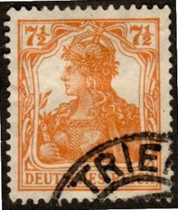 Germany 98 - Used - 7 1/2pf Germania (1916) (cv $2.25)