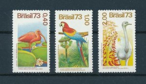 [102412] Brazil 1973 Birds vögel oiseaux parrot From set MNH